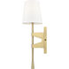 None Wall Sconce Wall Light in Vintage Brass